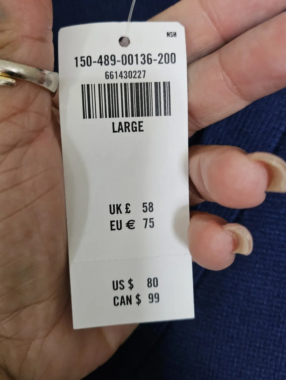 Abercrombie & Fitch Women L Blue Cardigan V Neck Button Knit Sweater NWT - Picture 13 of 13